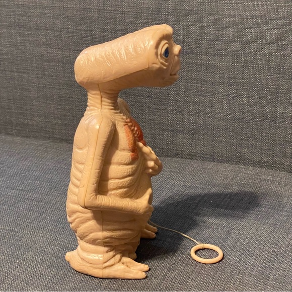 Vintage 1982 E.T. Talking Pull String Toy Figure LJN Universal Studios 7” WORKS! - Picture 3 of 8